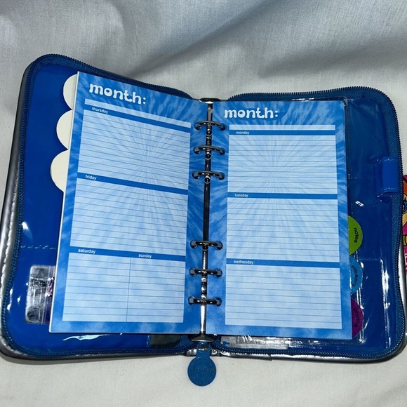 Vintage Lisa Frank Iridescent Rare Butterfly Hologram Planner W/ Tags & Stickers - Picture 11 of 12